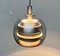 Mid-Century German Space Age Aluminum and Glass Globe Pendant Lamp from Doria, 1960s, Image 15