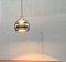 Mid-Century German Space Age Aluminum and Glass Globe Pendant Lamp from Doria, 1960s 7