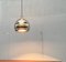 Mid-Century German Space Age Aluminum and Glass Globe Pendant Lamp from Doria, 1960s, Image 7