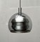 Mid-Century German Space Age Aluminum and Glass Globe Pendant Lamp from Doria, 1960s, Image 12