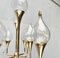 Mid-Century Scandinavian Brass and Glass Clear Drops Oil Lamp or Candleholder by Freddie Andersen, 1960s, Image 32