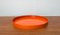 Plateau Mid-Century Space Age en Plastique Orange, 1960s 1