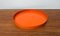 Plateau Mid-Century Space Age en Plastique Orange, 1960s 5