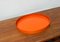 Mid-Century Space Age Orange Plastic Tray, 1960s 4