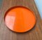 Mid-Century Space Age Orange Plastic Tray, 1960s 6