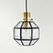 Mid-Century Octagonal Iron and Clear Glass Ceiling Lights from Limburg, 1960s, Image 4
