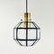 Mid-Century Octagonal Iron and Clear Glass Ceiling Lights from Limburg, 1960s 5