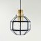 Mid-Century Octagonal Iron and Clear Glass Ceiling Lights from Limburg, 1960s, Image 5