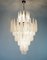 Large Vintage Italian Murano Glass Chandelier with 85 Glass Transparent Petals Drop, 1990s 6