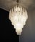 Large Vintage Italian Murano Glass Chandelier with 85 Glass Transparent Petals Drop, 1990s 7