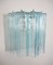 Murano Glasröhren Wandleuchten mit 5 blauen Glasröhren, 1990er, 2er Set 4