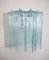 Murano Glass Tube Wall Sconces with 5 Blue Glass Tube, 1990s, Set of 2 4