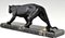 M. Leducq, Art Deco Panther, 1930, Metal on Marble Base, Image 6