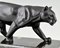 M. Leducq, Art Deco Panther, 1930, Metall auf Marmorsockel 9