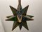 Vintage Glass Star Pendant Light, 1970s 6