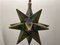 Vintage Glass Star Pendant Light, 1970s, Image 10