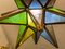 Vintage Glass Star Pendant Light, 1970s, Image 7