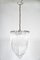Lámpara de araña Hollywood Regency grande de vidrio acrílico y latón, años 70, Imagen 1