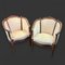 Carved Walnut French Armchairs, 1900s, Set of 2 1