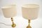 Grandes Lampes de Bureau Vintage en Laiton, 1970s, Set de 2 3