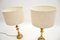 Large Vintage Brass Table Lamps, 1970s, Set of 2, Image 3