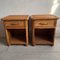 Rattan & Wicker Nightstands, 1970s, Set of 2, Image 1