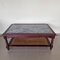 Coffee Table with Greek Marble Top and Rattan 2