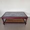 Coffee Table with Greek Marble Top and Rattan, Image 2