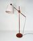 Adjustable Floor Lamp in Teak with Brass Details from Temde Leuchten, 1960s 1