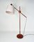 Adjustable Floor Lamp in Teak with Brass Details from Temde Leuchten, 1960s, Image 1