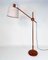 Adjustable Floor Lamp in Teak with Brass Details from Temde Leuchten, 1960s 3