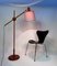 Verstellbare Stehlampe aus Teak mit Messingdetails von Temde Leuchten, 1960er 7