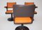 Fauteuil Pivotant Space Age Vintage Marron & Orange, 1970s 5