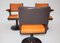 Vintage Space Age Brown & Orange Swiveling Armchair, 1970s 5