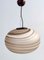 Adjustable Oval Glass Pendant Lamp by Ludovico Diaz De Santillana for Veart, 1970s 1