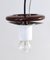Lampe à Suspension Ovale Ajustable en Verre par Ludovico Diaz De Santillana pour Veart, 1970s 10