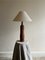 Mid-Century Turned Wood Table Lamp, Denmark, 1950s 8