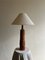 Mid-Century Turned Wood Table Lamp, Denmark, 1950s, Image 1