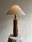 Mid-Century Turned Wood Table Lamp, Denmark, 1950s, Image 7
