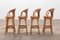 French Bohemian Style Swivel Bar Stools with Bamboo Frames, 1960, Set of 4 14