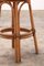 French Bohemian Style Swivel Bar Stools with Bamboo Frames, 1960, Set of 4, Image 10