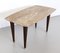 Vintage Beech Coffee Table with Pink Travertine Top by Paolo Buffa, 1950s 5