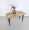 Vintage Beech Coffee Table with Pink Travertine Top by Paolo Buffa, 1950s 2