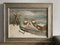 French Artist, The Bench in the Snow, 1938, Oil on Canvas, Framed 1