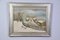 French Artist, The Bench in the Snow, 1938, Oil on Canvas, Framed 2