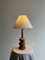 Mid-Century Swedish Turned Wood Table Lamp, 1950s 2