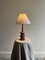 Mid-Century Swedish Turned Wood Table Lamp, 1950s 4