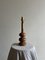 Mid-Century Swedish Turned Wood Table Lamp, 1950s, Image 3