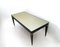 Vintage Italian Lacquered Beech Dining Table with Taupe Glass Top by Paolo Buffa, 1950s 2