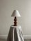 Mid-Century Turned Fluted Table Lamp in Wood, 1950s 8